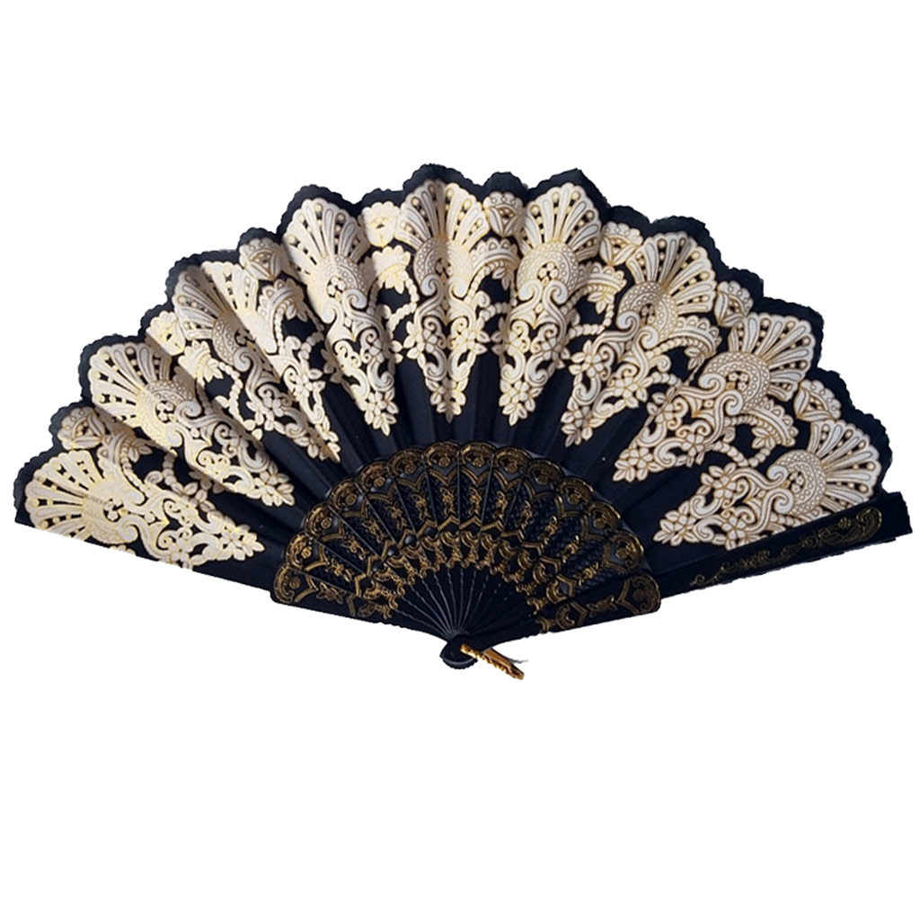 thumbnail image 2 of Abanicos Plegables Abanico De Mano Abanico Plegable Español Con Diseño Retro Para Mujer, 2 of 2